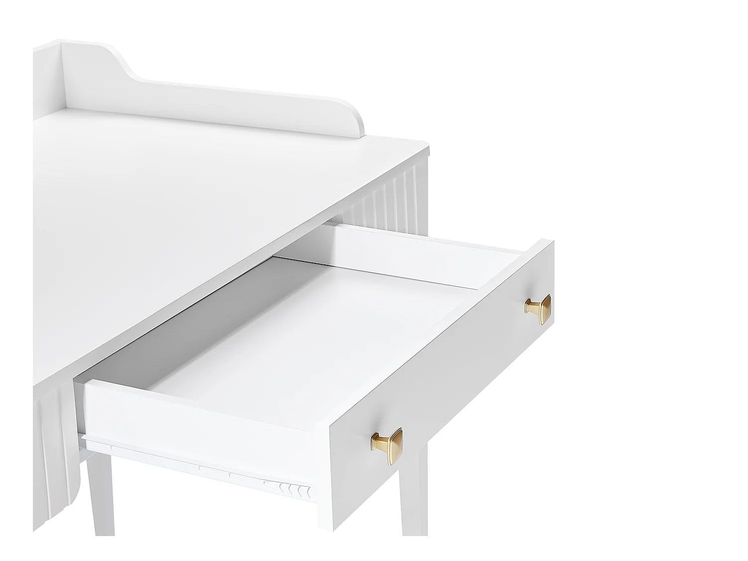 Escritorio consola con 1 cajón - MDF - Blanco mate - RENEVI de Pascal Morabito