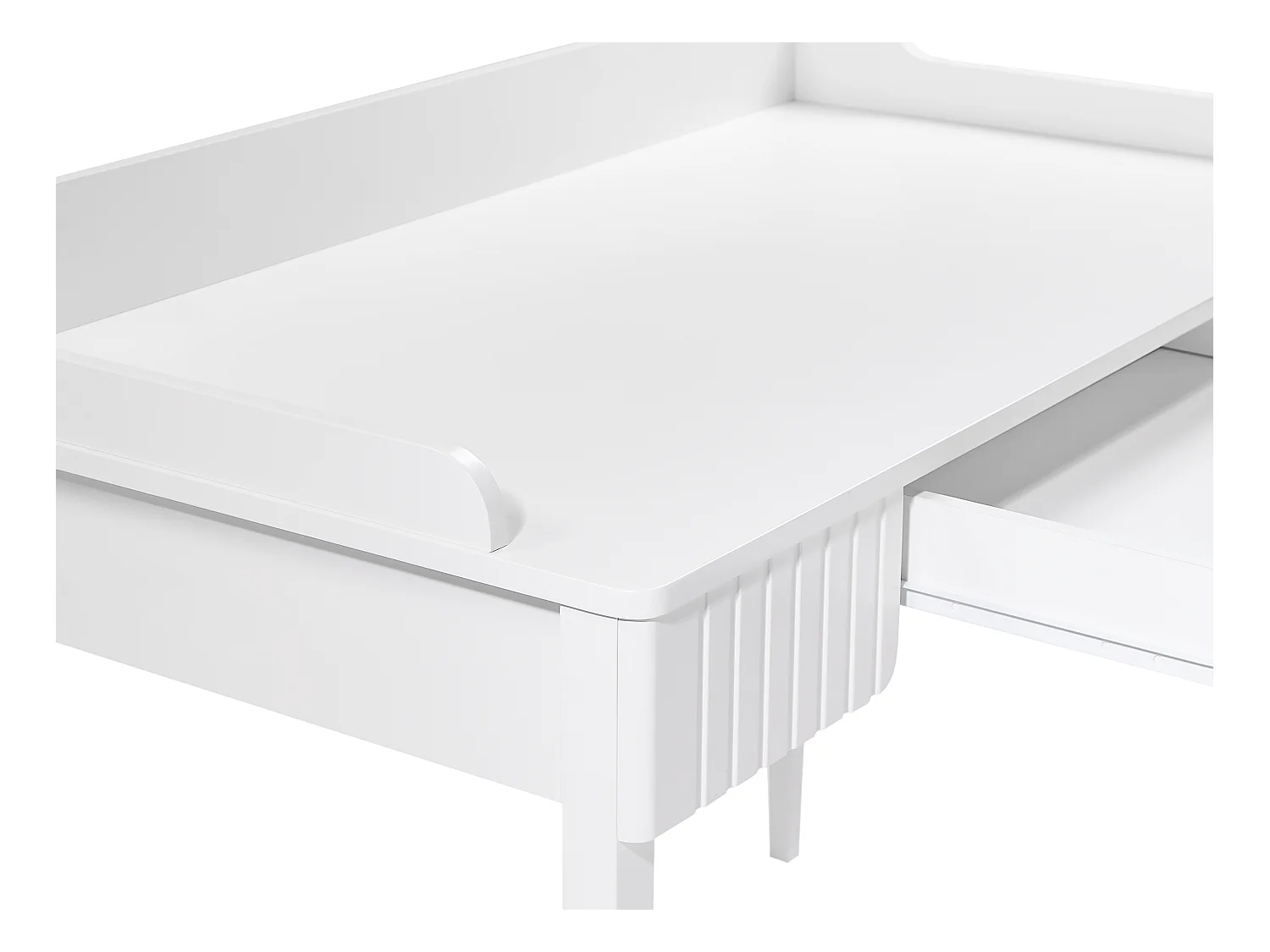 Escritorio consola con 1 cajón - MDF - Blanco mate - RENEVI de Pascal Morabito