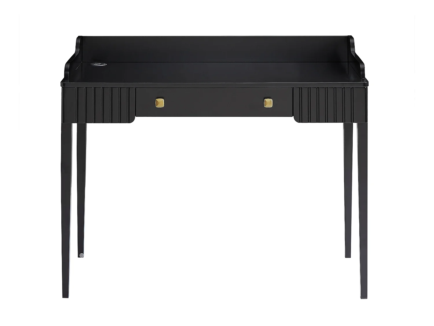 Mesa consola con 1 cajón - MDF - Negro mate - RENEVI de Pascal Morabito