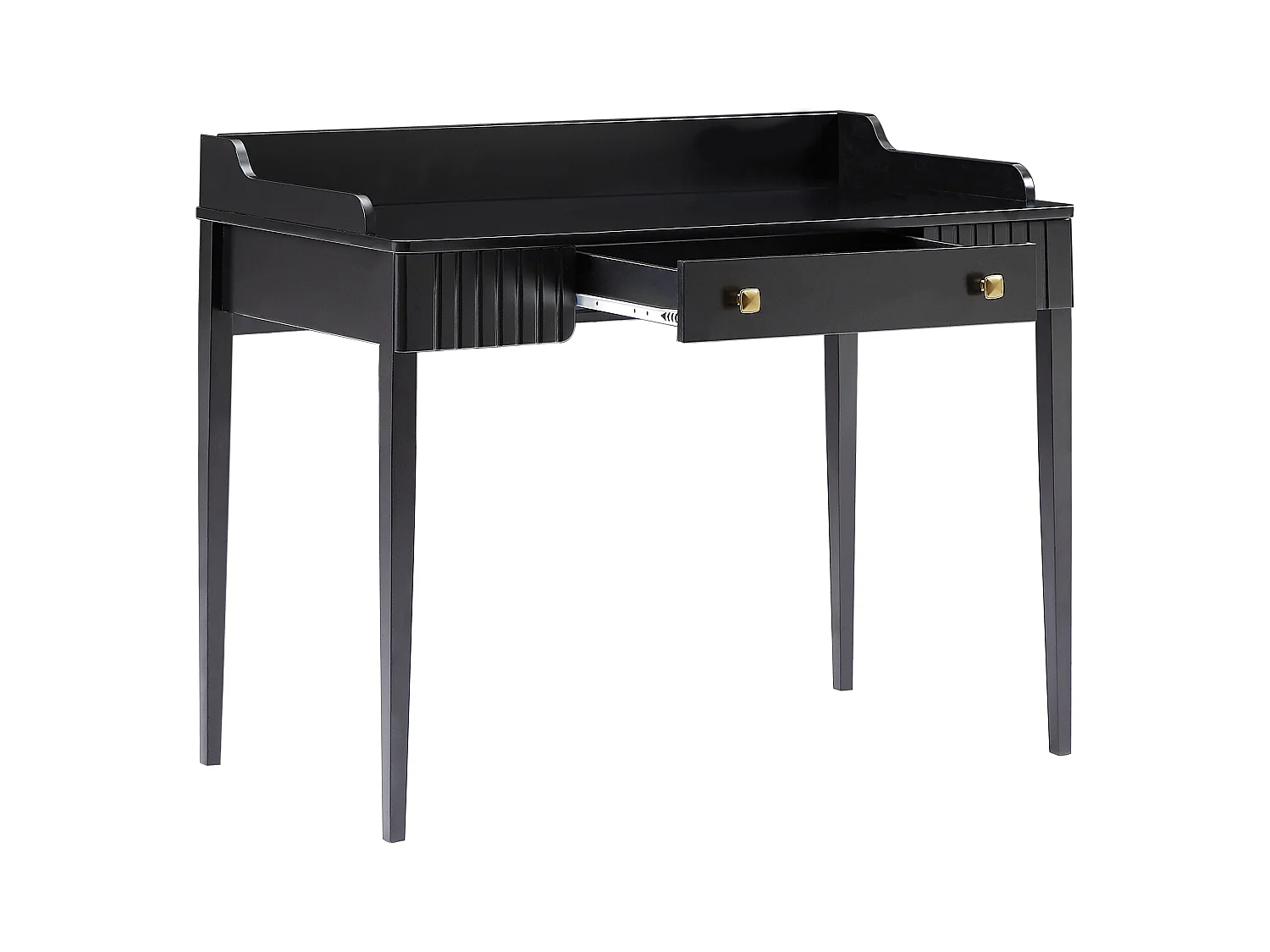 Mesa consola con 1 cajón - MDF - Negro mate - RENEVI de Pascal Morabito