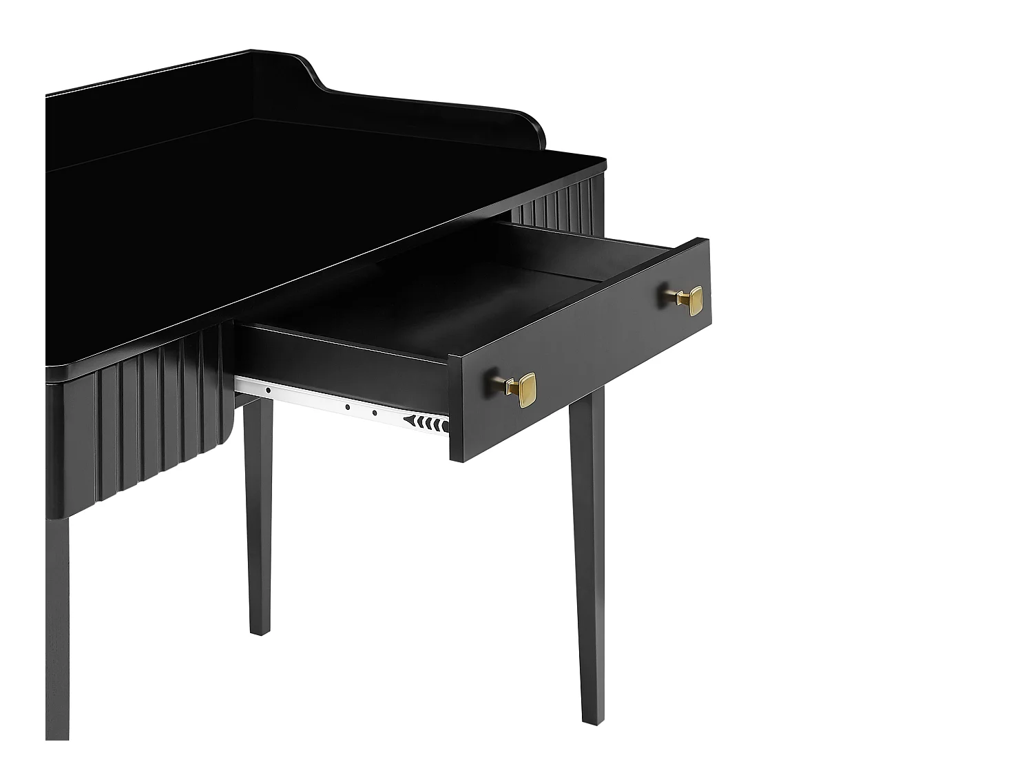 Mesa consola con 1 cajón - MDF - Negro mate - RENEVI de Pascal Morabito