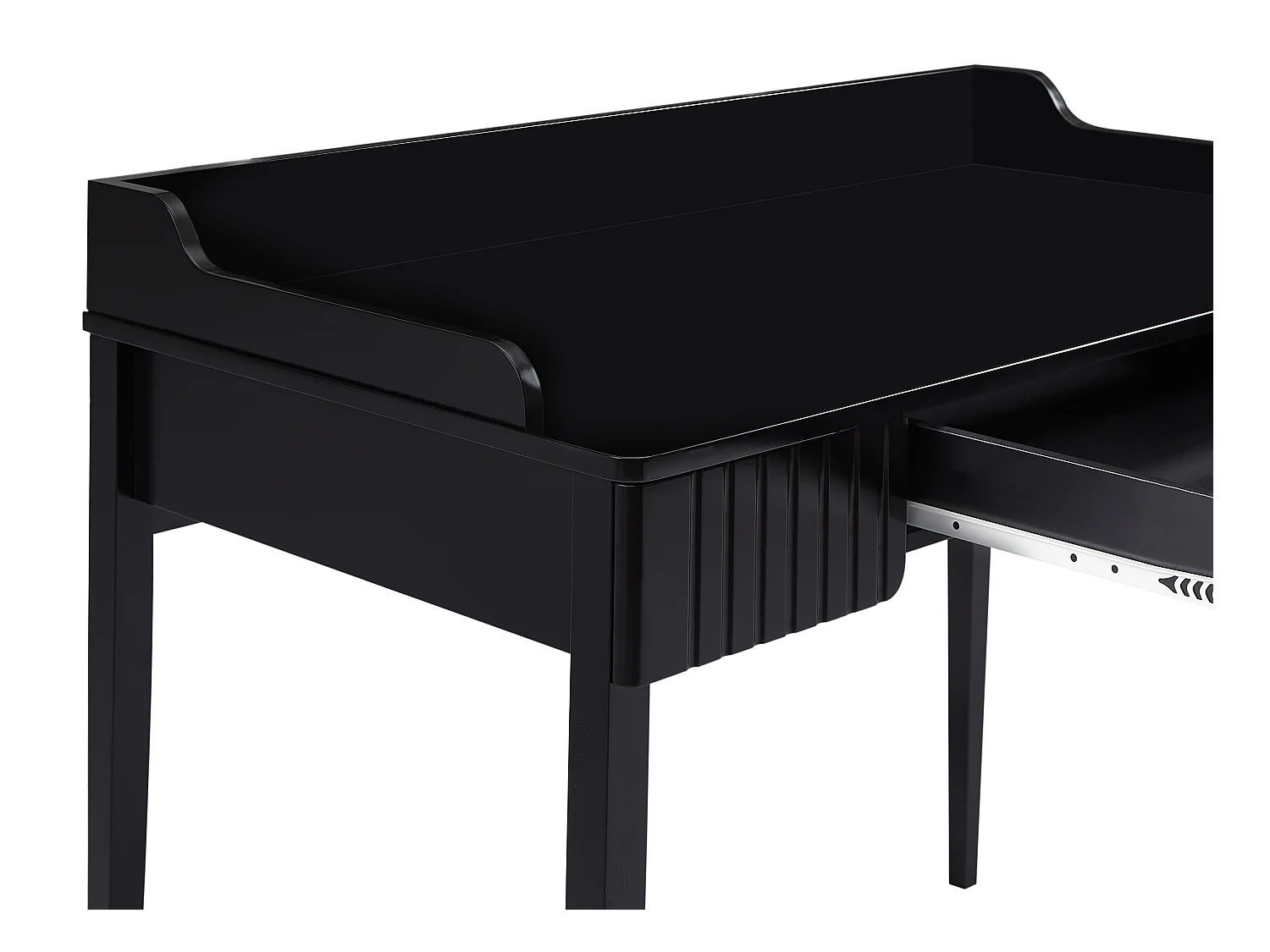 Mesa consola con 1 cajón - MDF - Negro mate - RENEVI de Pascal Morabito