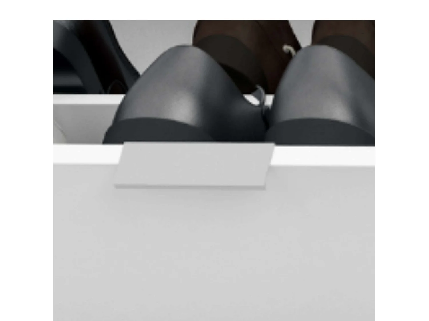 Mueble zapatero de 2 puertas abatibles - L75 cm