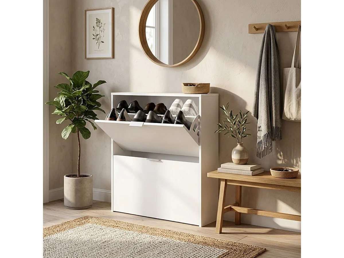 Mobile porta scarpe 2 ante Zapateros - L75 cm