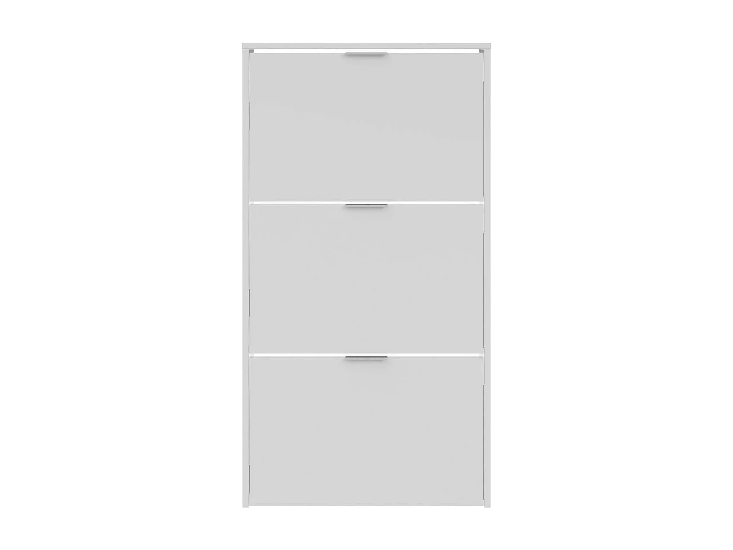 Móvel para sapatos design 3 portas Zapateros - Branco brilhante, para adultos