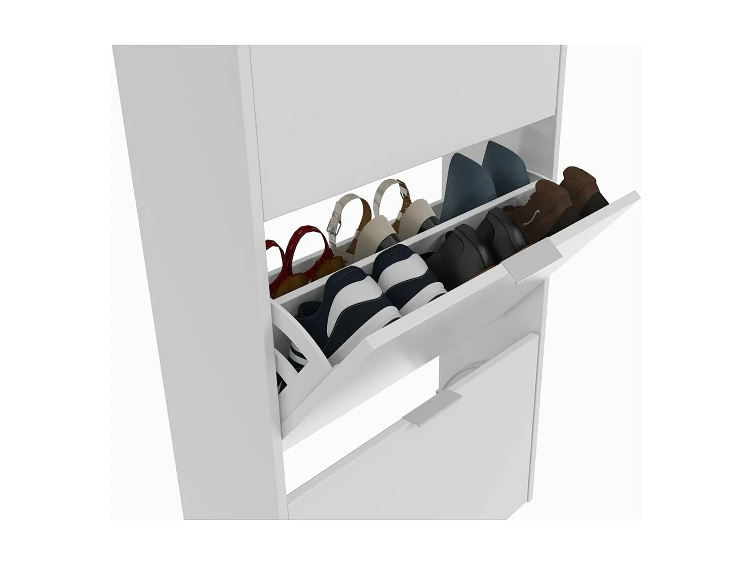 Schuhschrank 3 Klappen Zapateros - L60 cm