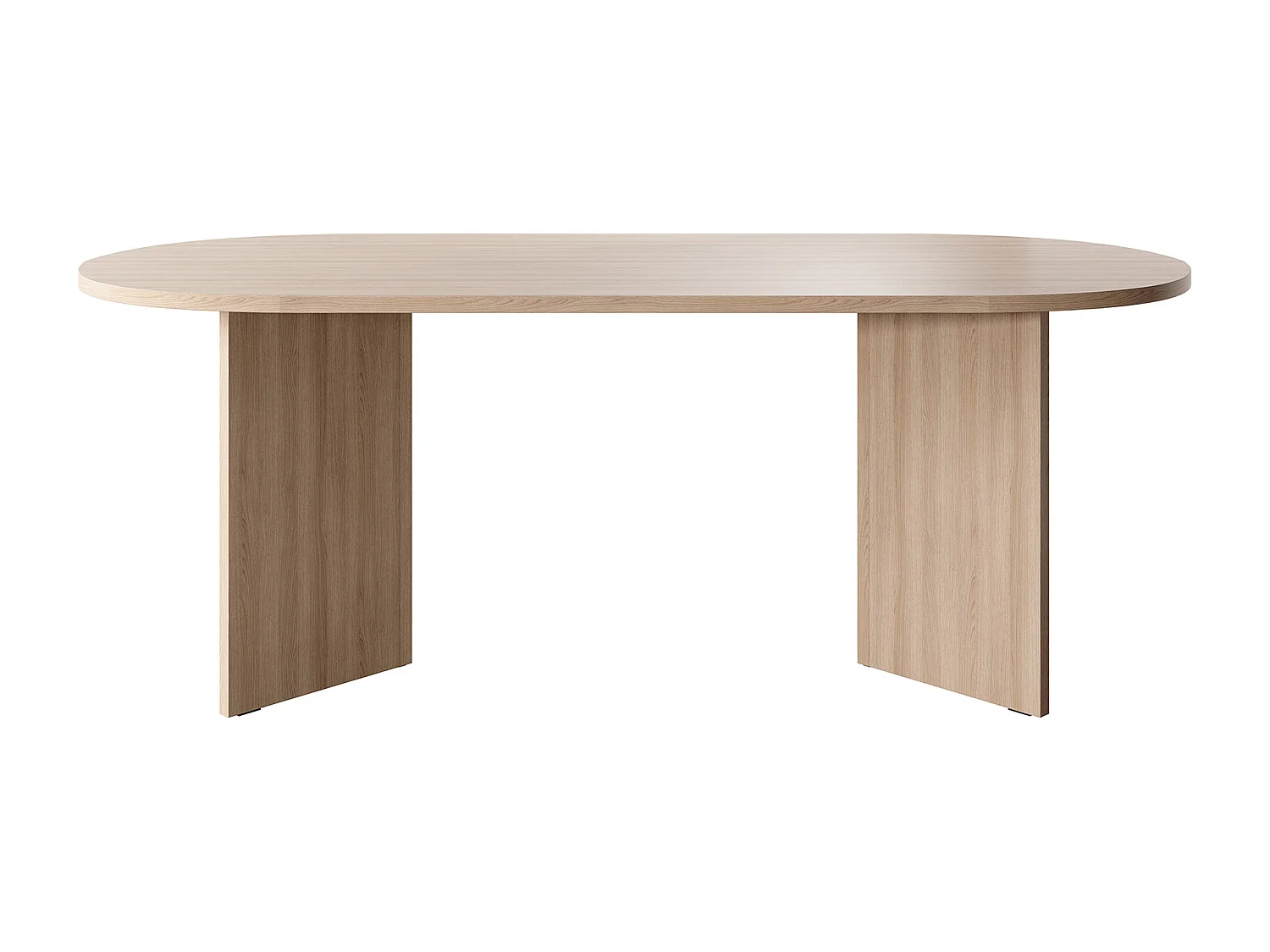 Tisch Essstisch oval - 204 x 90 cm - Holzoptik Lindberg Eiche - OVO