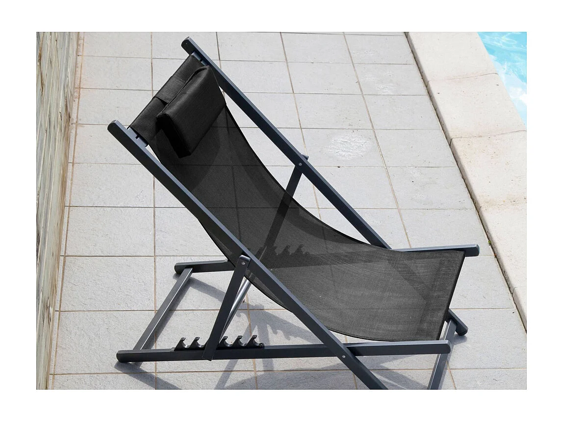 Chilienne en aluminium Linéa Graphite, Noir