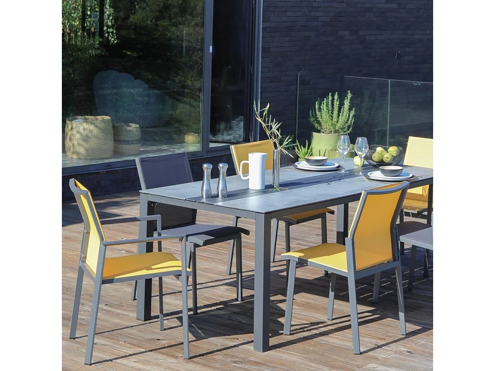 Fauteuil de jardin empilable Delia