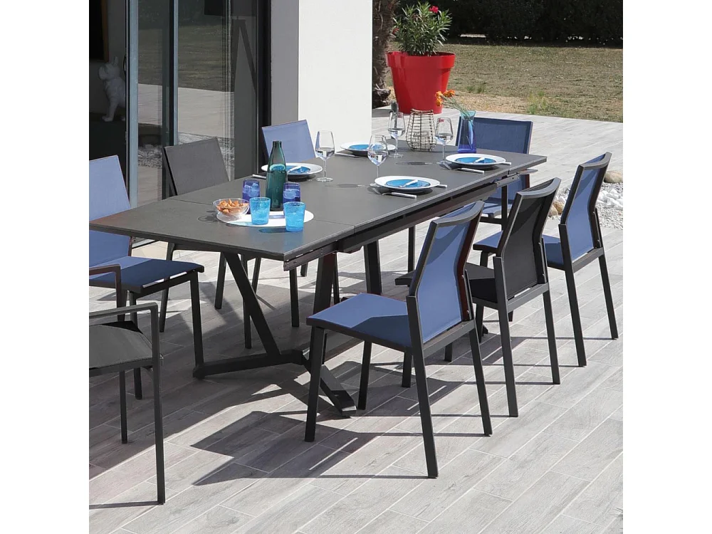 Fauteuil de jardin empilable Delia