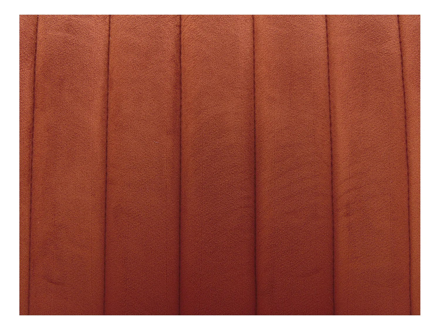 Lot de 6 chaises avec accoudoirs en velours et métal noir - Terracotta - ELEANA