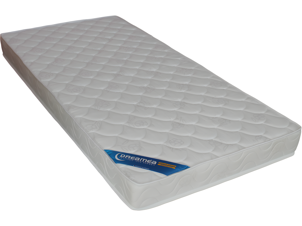 Litera alta 90 x 200 cm con escritorio, sofá convertible y almacenamiento - Pino macizo - Blanco + Colchón - GOLIATH III