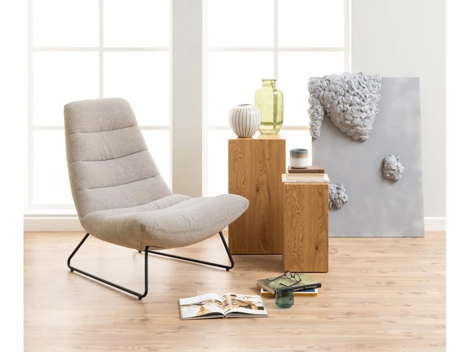 Fauteuil de loisirs - beige - FORGENTS