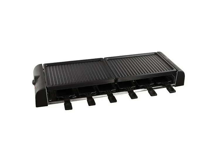 Macchina per raclette per 12 persone Nera