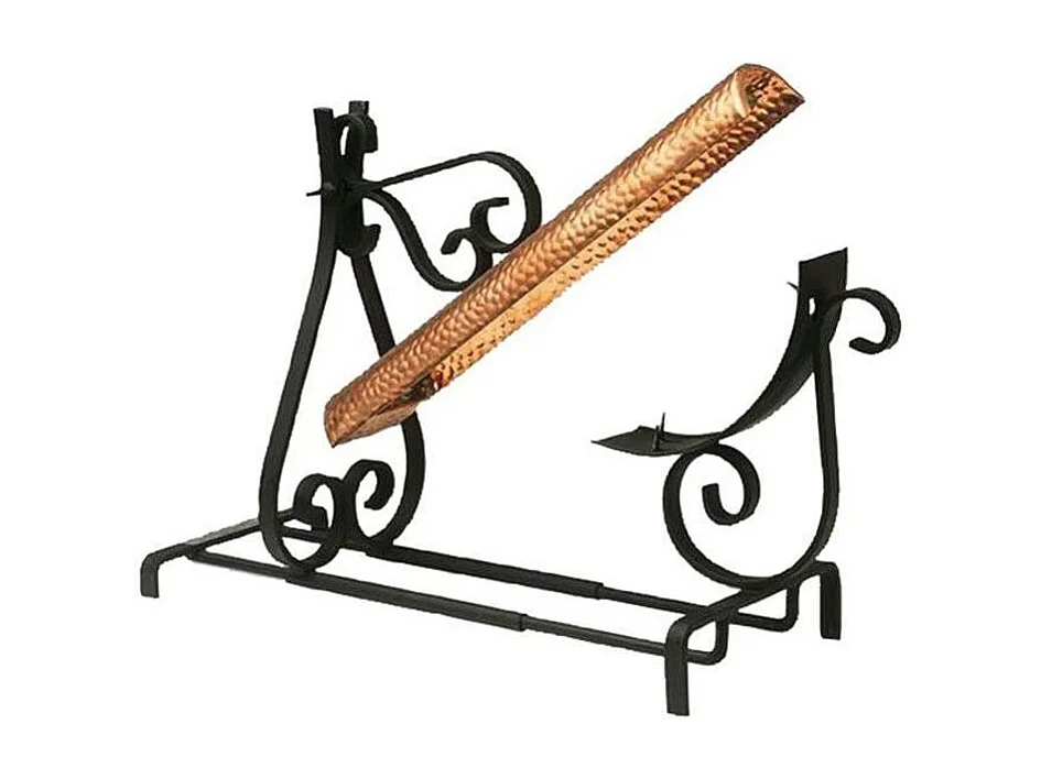 Grill à raclette traditionnel fer forgé et cuivre