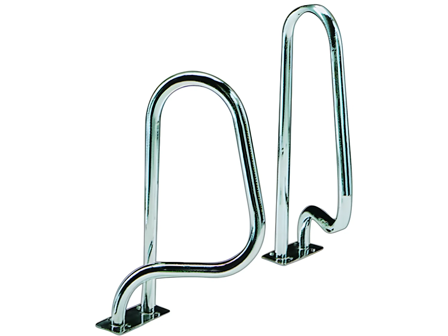 Sorties de bain pour piscine - 75 x 90 cm - Modèle croisé avec platines rectangulaires