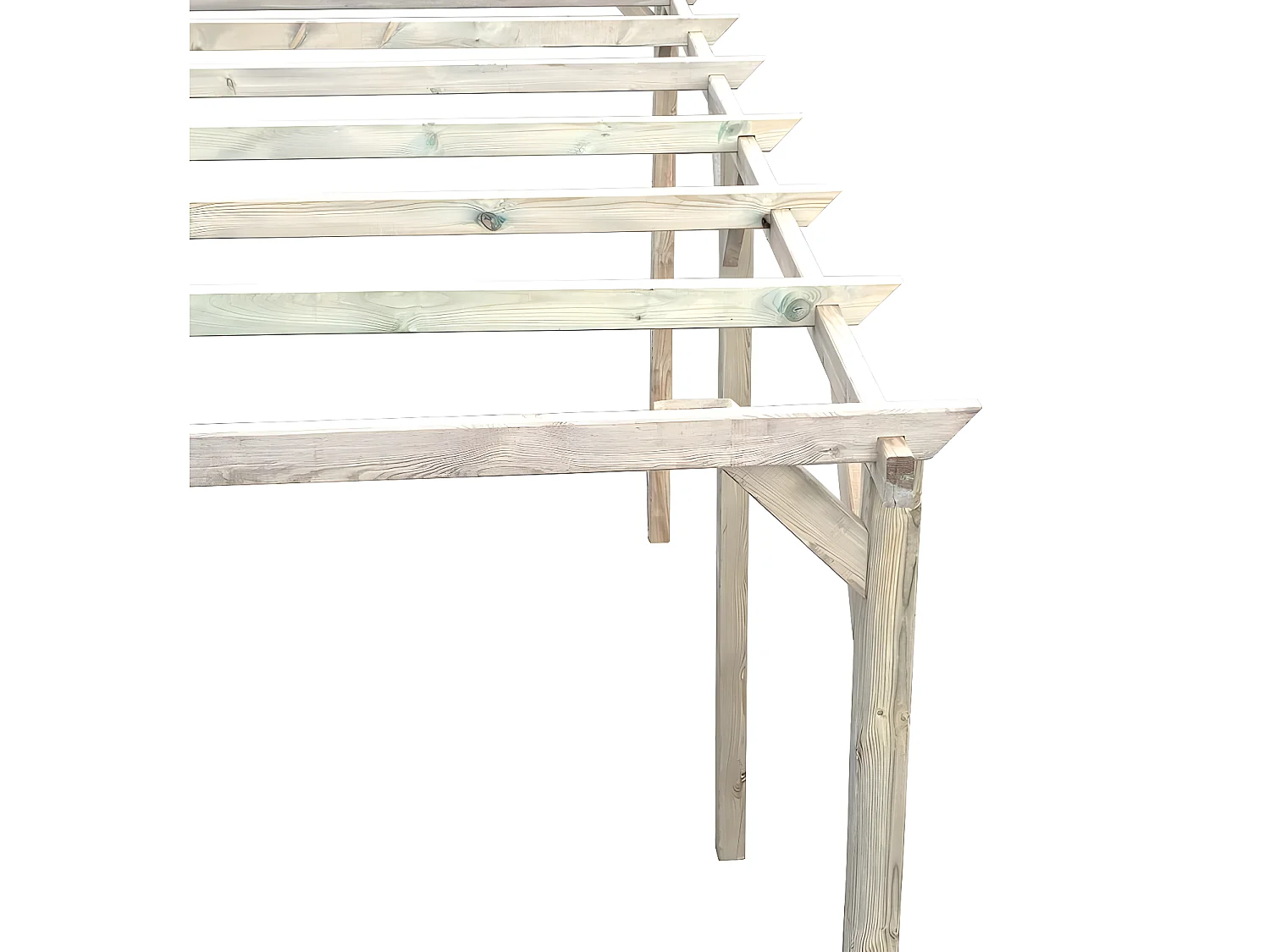 Pensilina in legno "Solar II" 3 x 5 x 2,4