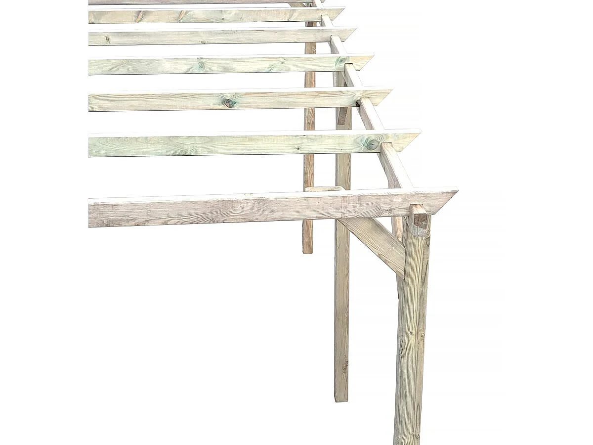 Carport de madera "Solar II" 3 x 5 x 2,4
