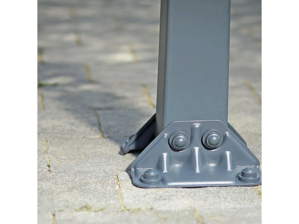 Carport "Almicar" en aluminium et polycarbonate transparent - 18.17 m² - 5.02 x 3.62 x 2.42 m