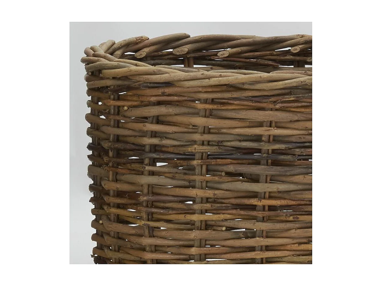 Cache-pots en osier brut (lot de 3)