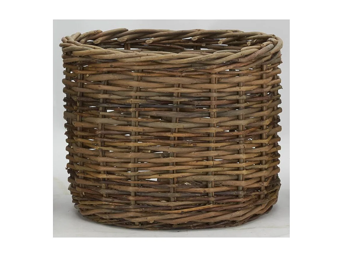 Cache-pots en osier brut (lot de 3)