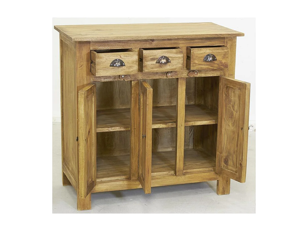 Bahut en acajou naturel antique