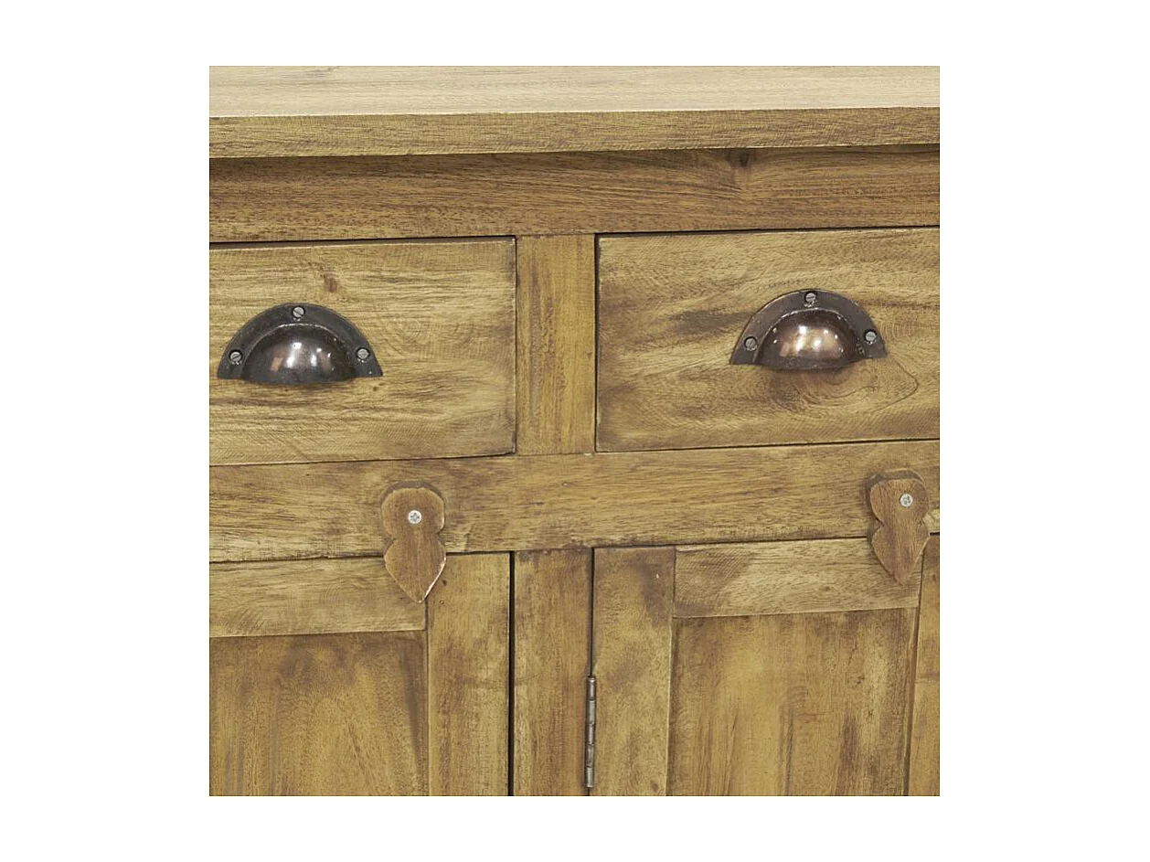 Bahut en acajou naturel antique