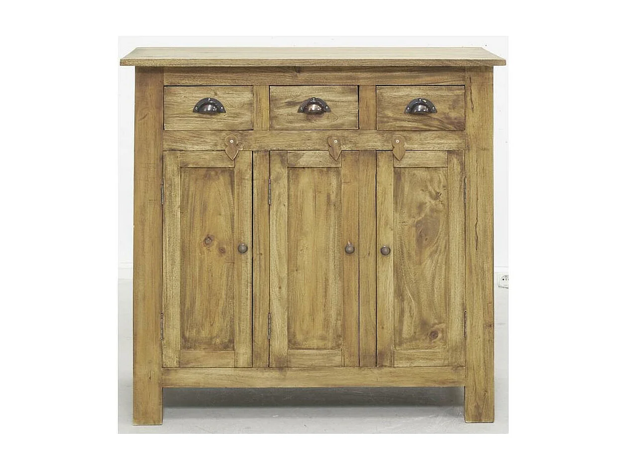 Bahut en acajou naturel antique