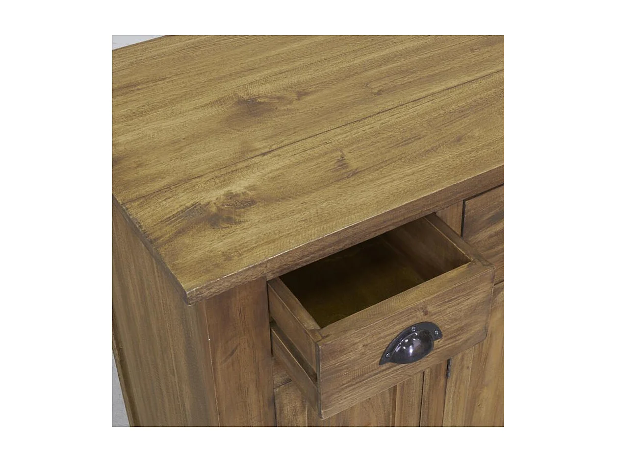 Bahut en acajou naturel antique