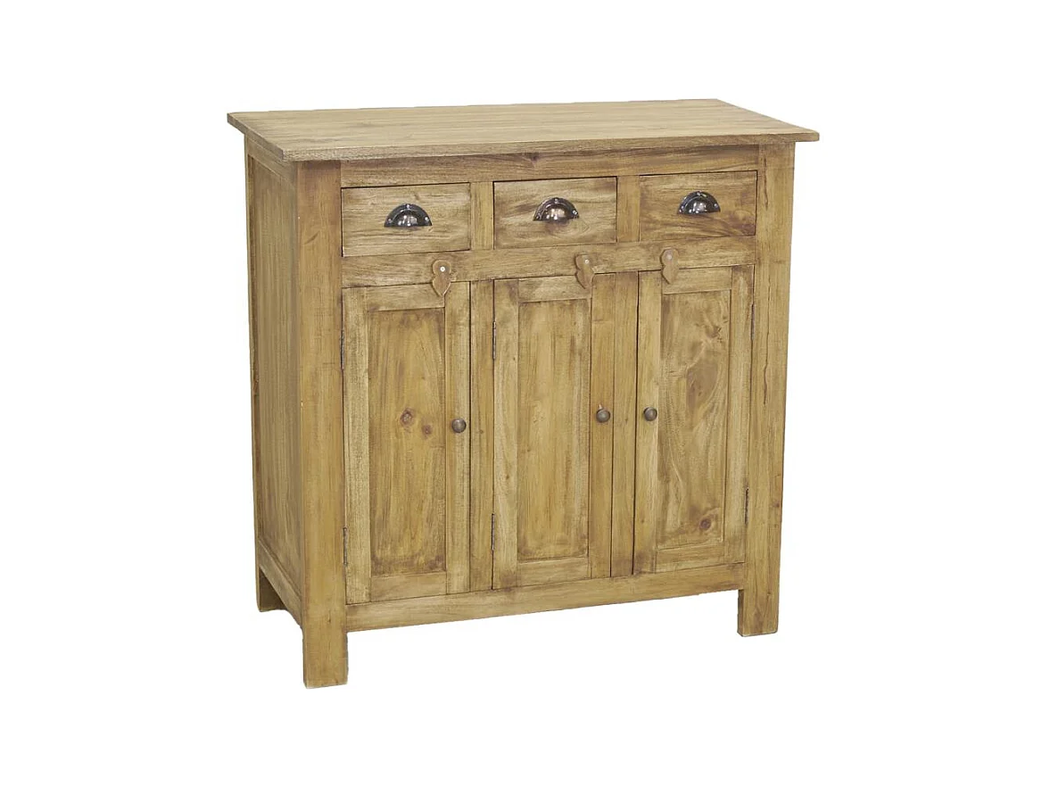Bahut en acajou naturel antique