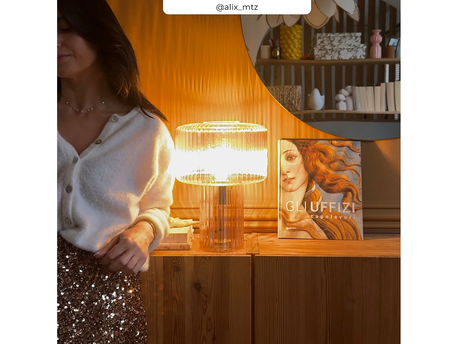 Lampe en verre cannelé - Verra