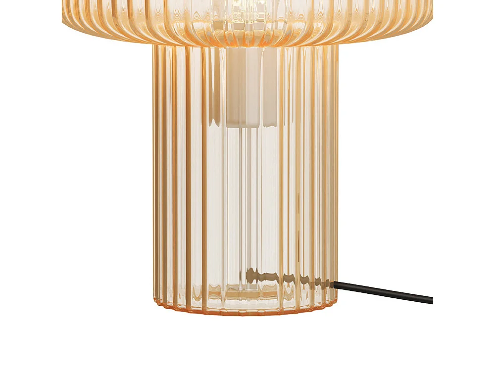 Lampe à poser en verre cannelé - Verra