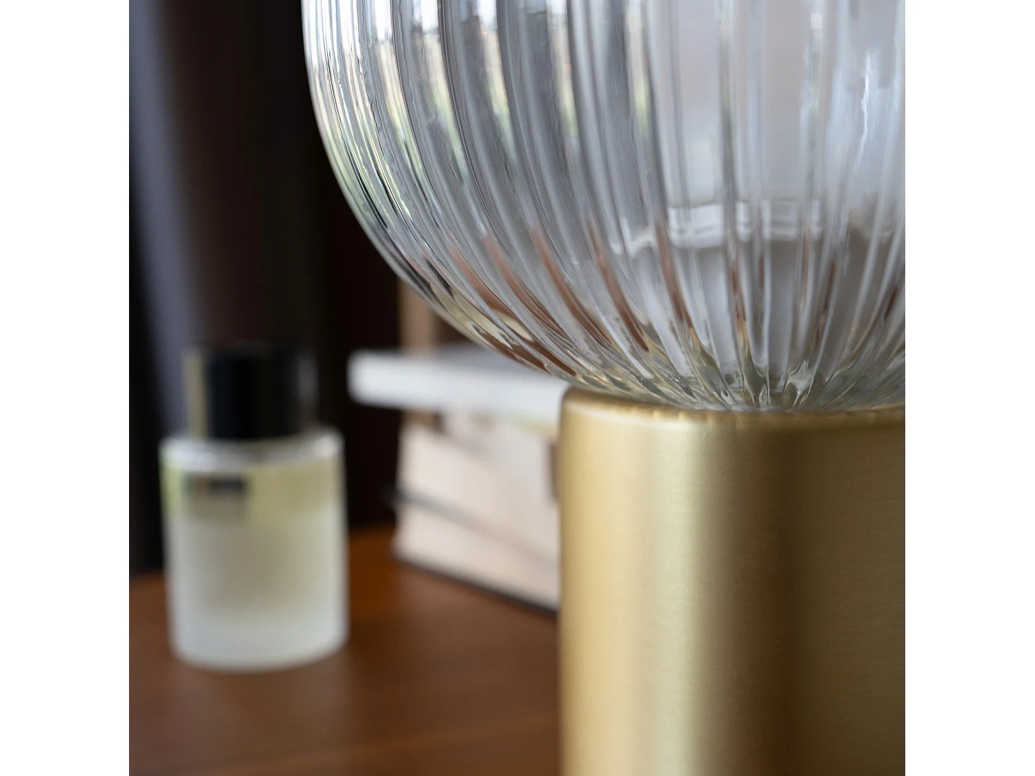 Lampe en verre cannelé - Lou