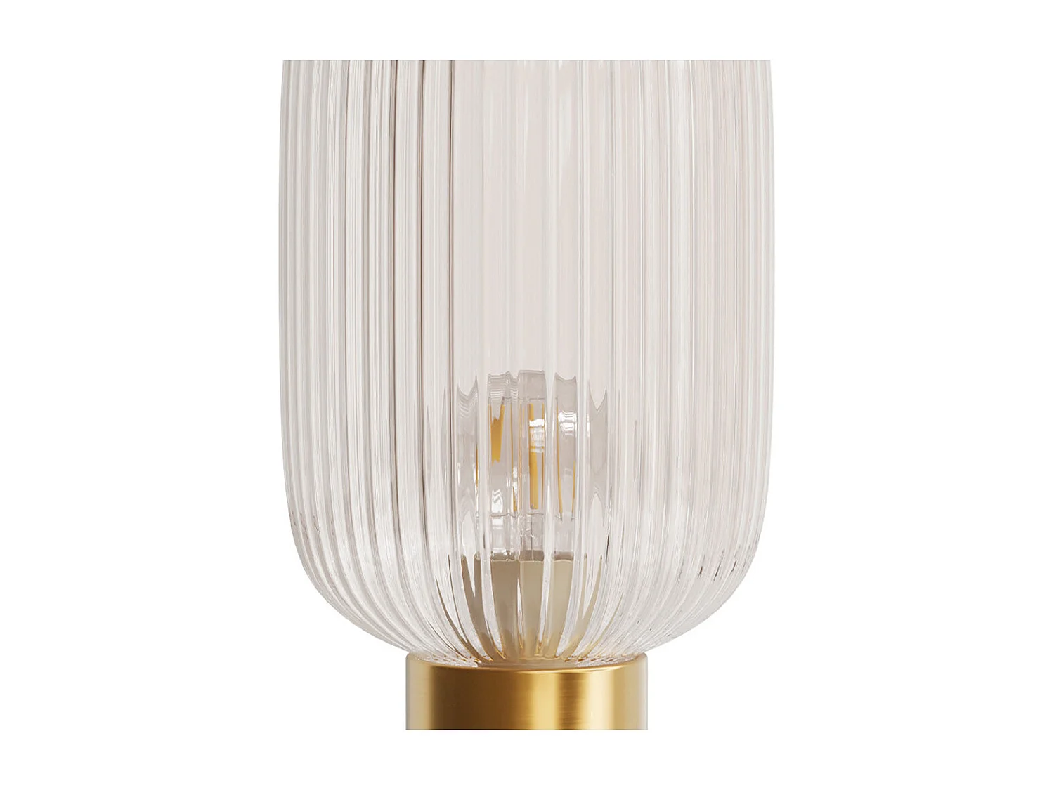 Lampe en verre cannelé - Lou