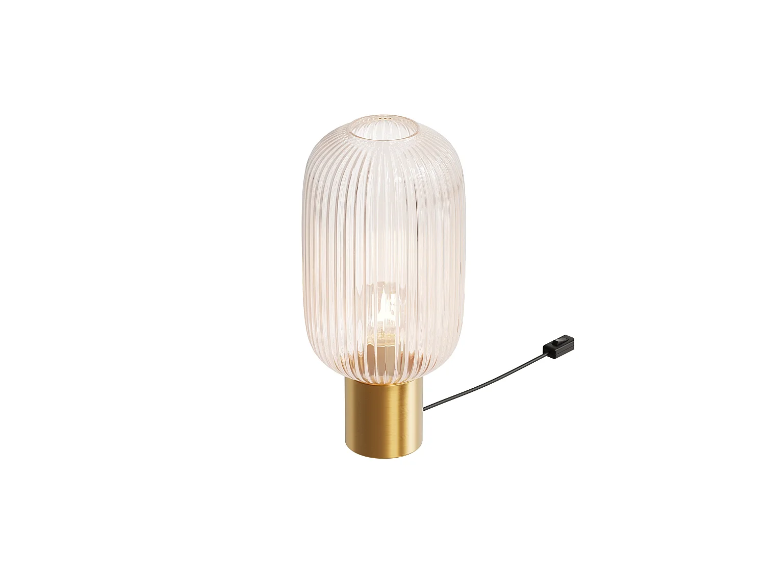 Lampe à poser en verre cannelé - Lou