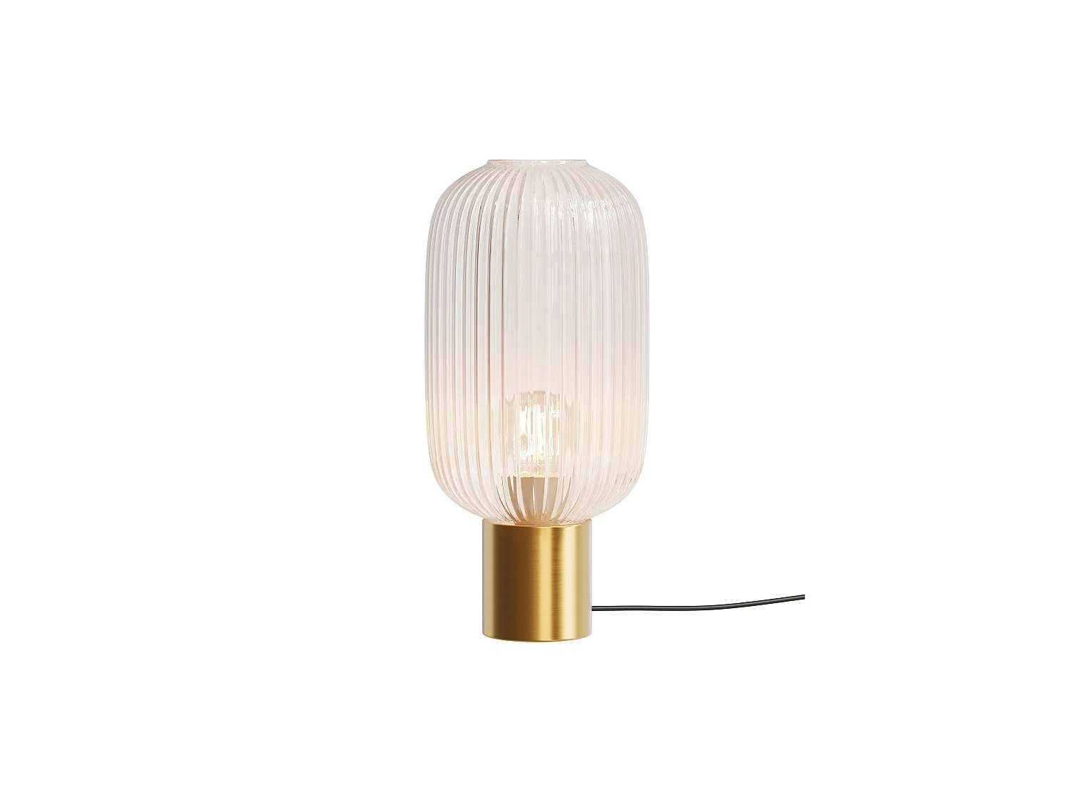 Lampe à poser en verre cannelé - Lou