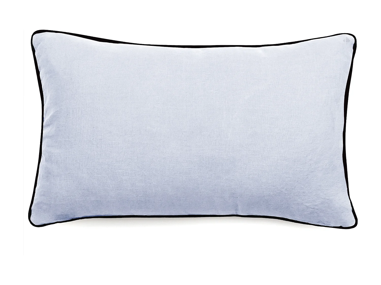 Housse de coussin PRELUDE 30x50 cm lin et coton lavés blanc Neige