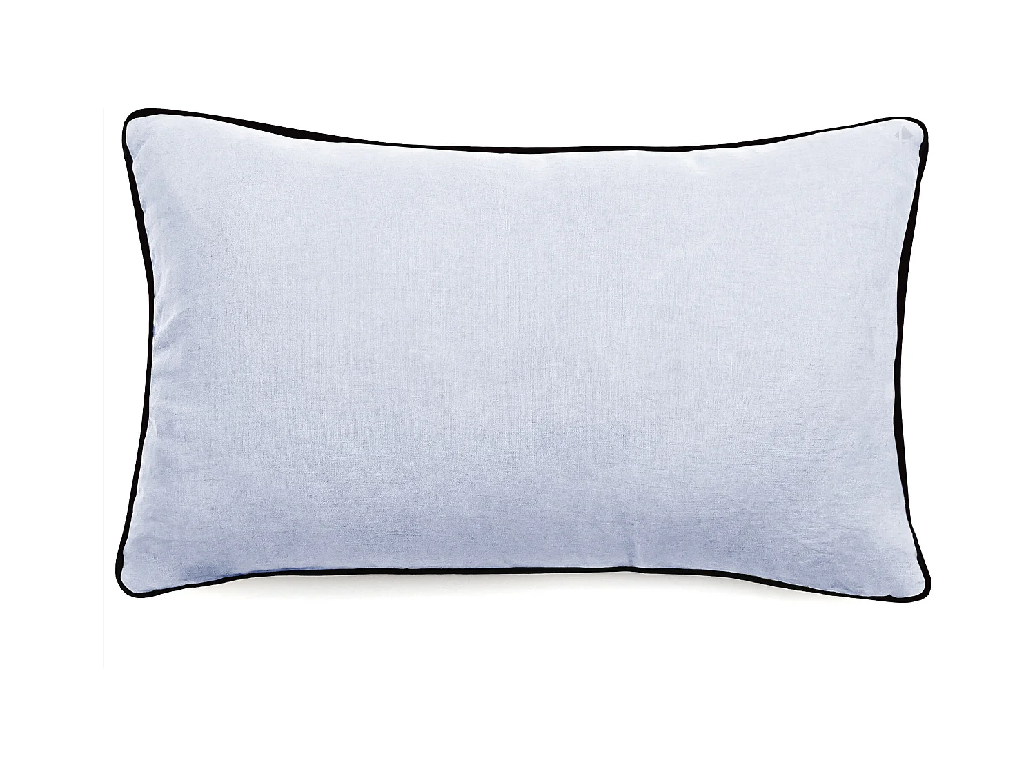 Housse de coussin PRELUDE 30x50 cm lin et coton lavés blanc Neige