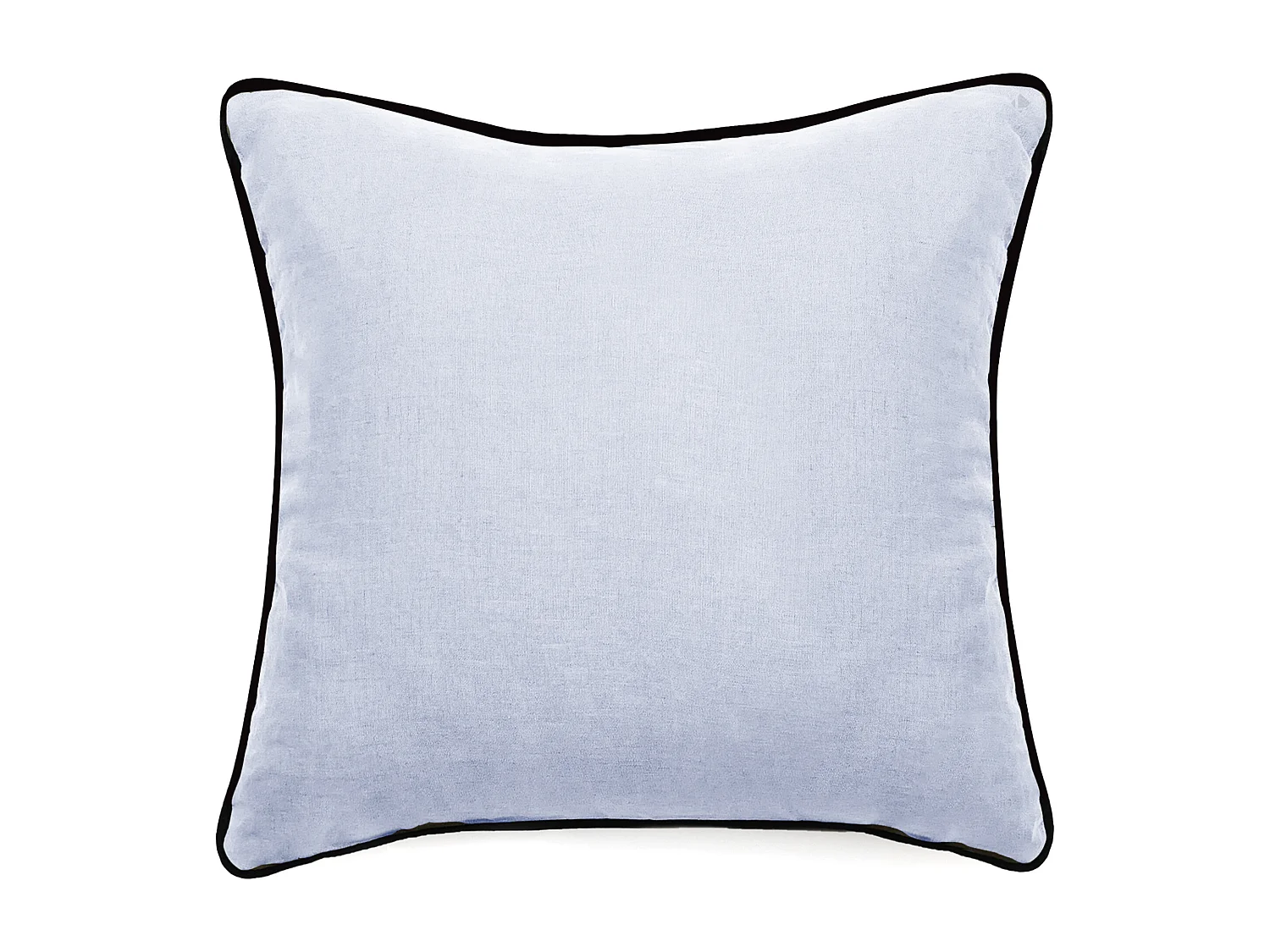 Housse de coussin PRELUDE 45x45 cm lin et coton lavés blanc Neige