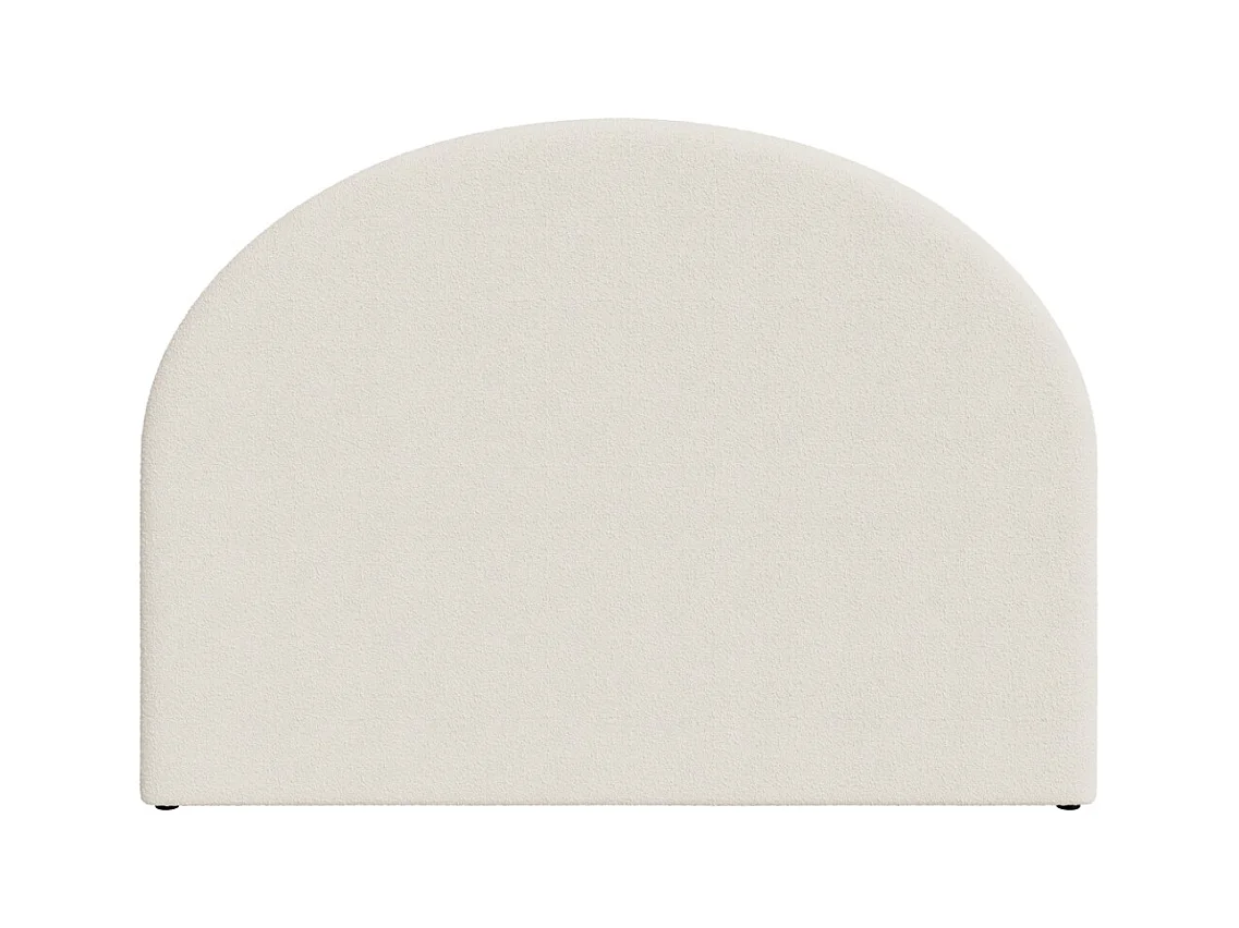 Tête de lit en tissu bouclé beige 160 cm - Eva