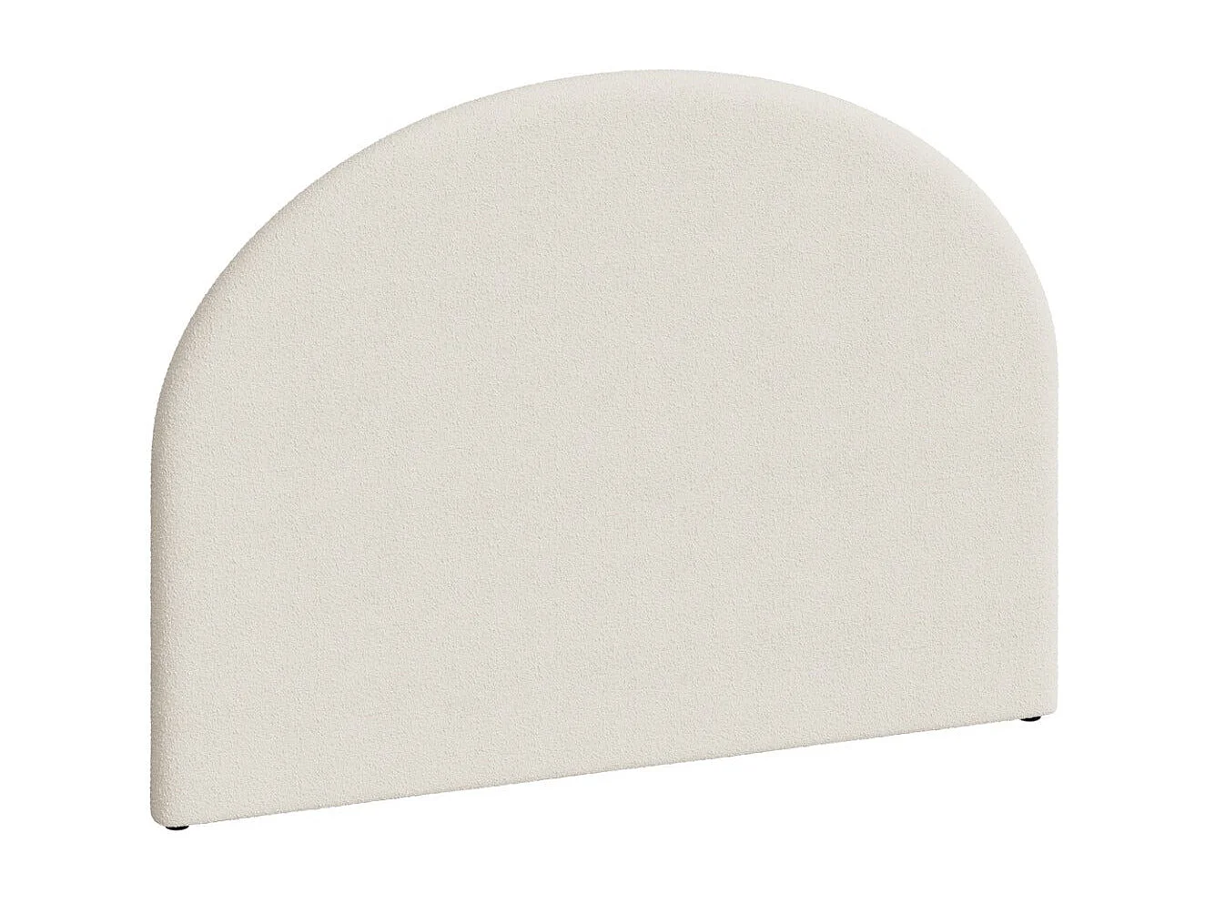 Tête de lit en tissu bouclé beige 160 cm - Eva