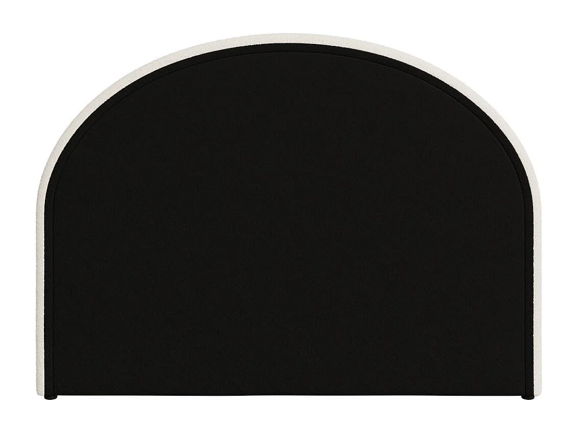 Tête de lit en tissu bouclé beige 160 cm - Eva