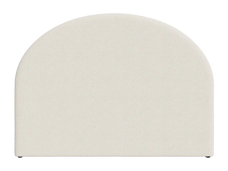 Tête de lit en tissu bouclé beige 160 cm - Eva