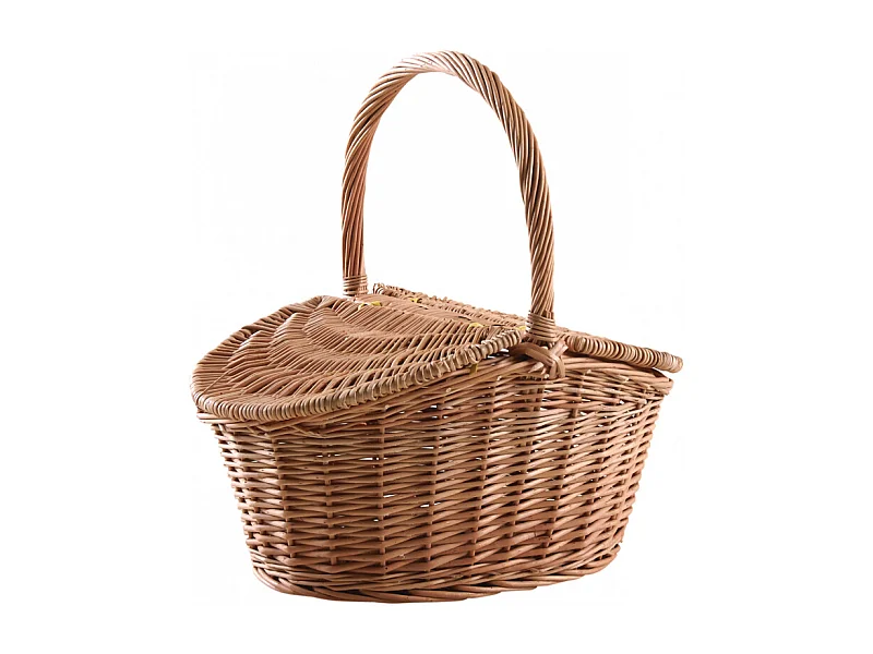 Paniers 2 couvercles en osier clair