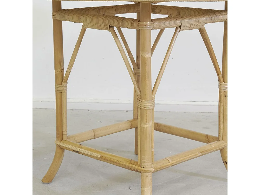 Table ronde en rotin naturel Ø 120