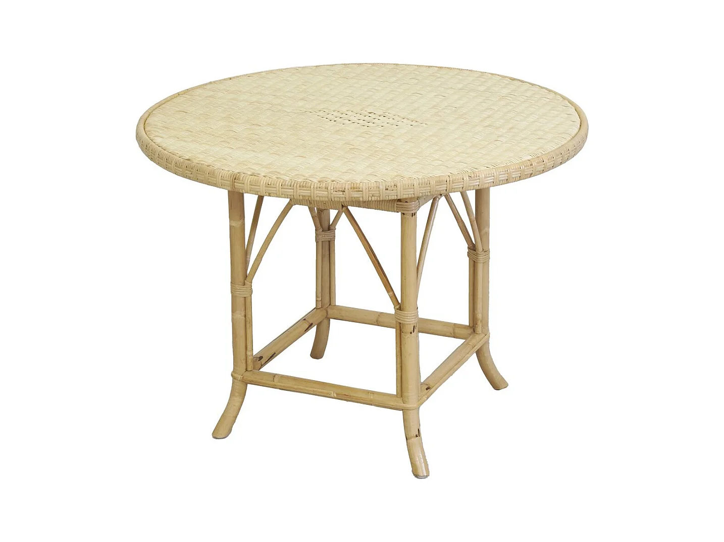 Table ronde en rotin naturel Ø 120