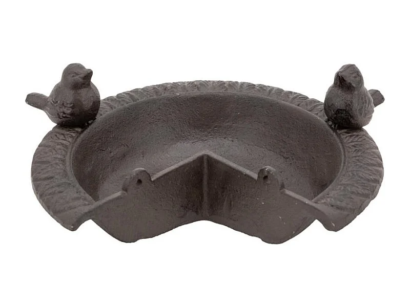 Mangeoire d'angle pour oiseau en fonte