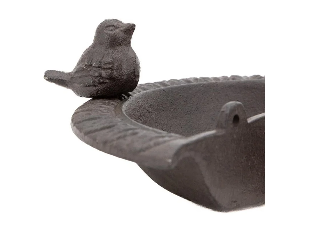 Mangeoire d'angle pour oiseau en fonte