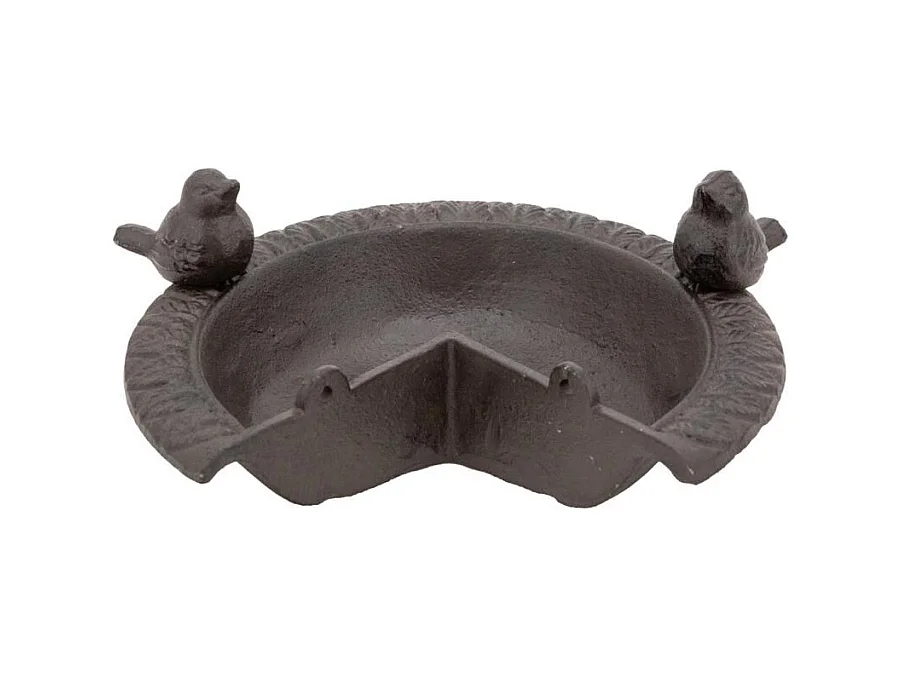 Mangeoire d'angle pour oiseau en fonte