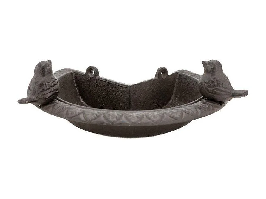 Mangeoire d'angle pour oiseau en fonte
